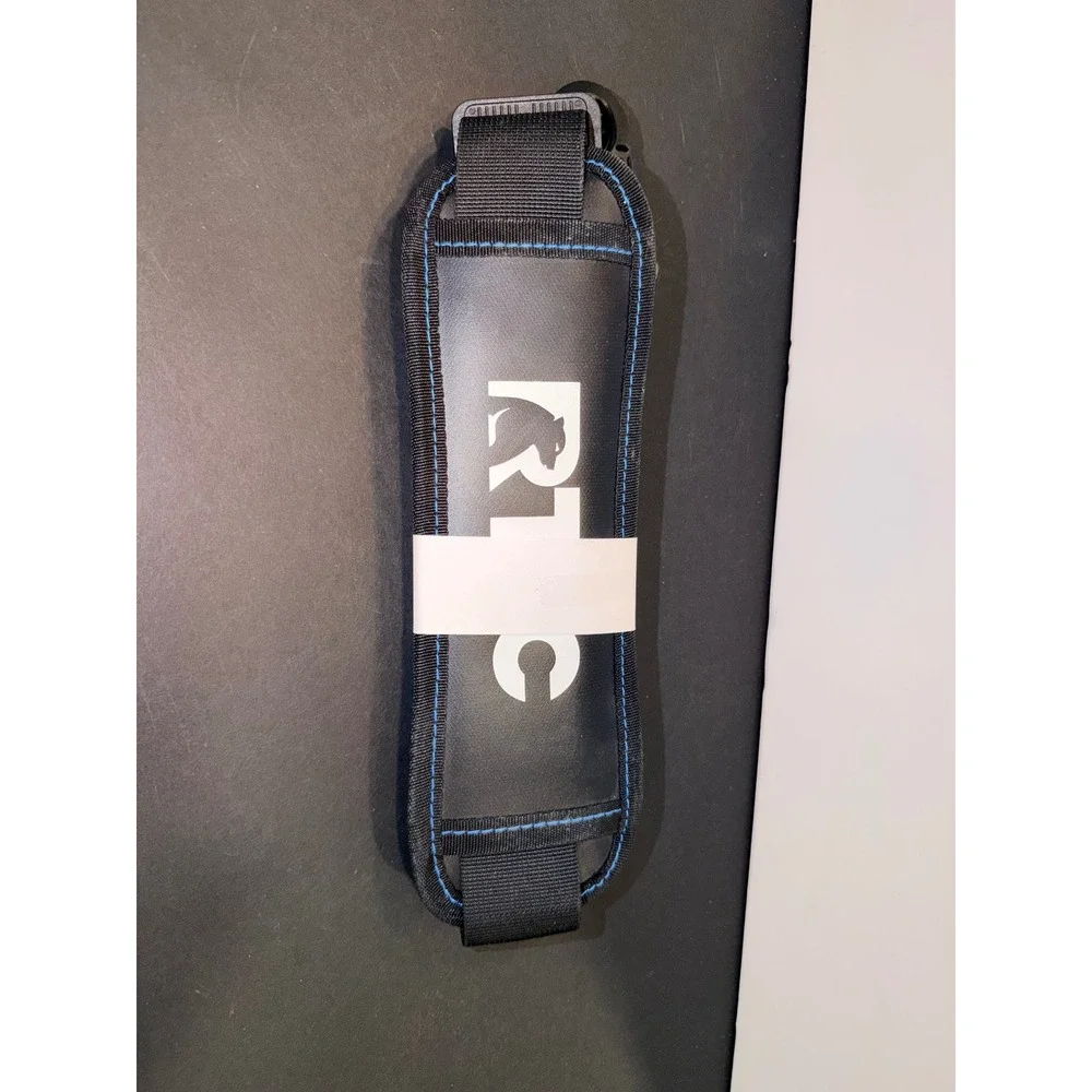 RTIC Black Padded Adjustable Cooler Bag Shoulder Strap Blue Stitch Replacement